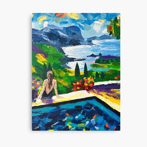 Item preview, Pool overlooking the sea  designed and sold by Pegah Navid.