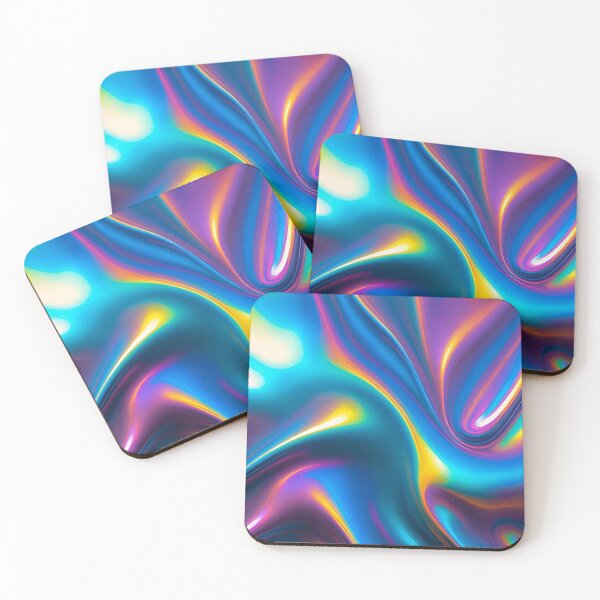 Item preview, Holographic luminous reflective foil texture slight ripple wave designed and sold by cheekylorns.