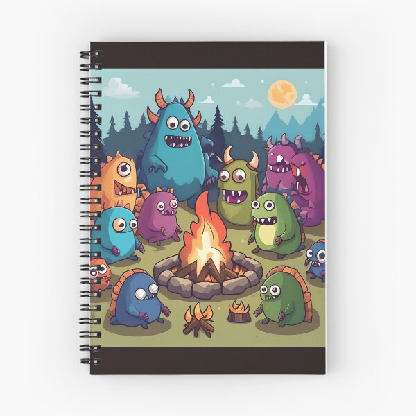 Item preview, Monstrous Gathering Around the Campfire designed and sold by Pandanime.