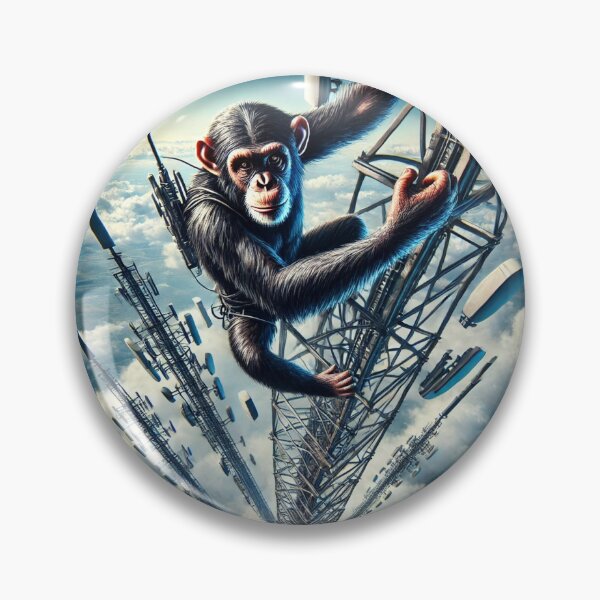 Item preview, Chimpanzee Climber  designed and sold by PawPrintDecals.