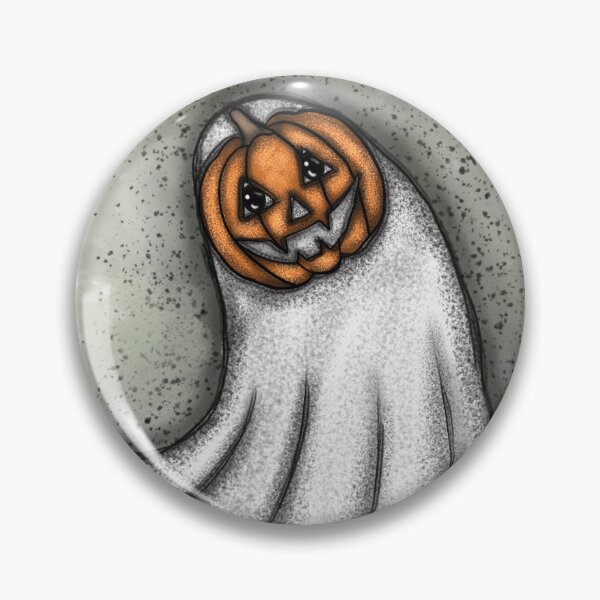 Item preview, Ghost in pumpkin costume designed and sold by Aileen-Lights.