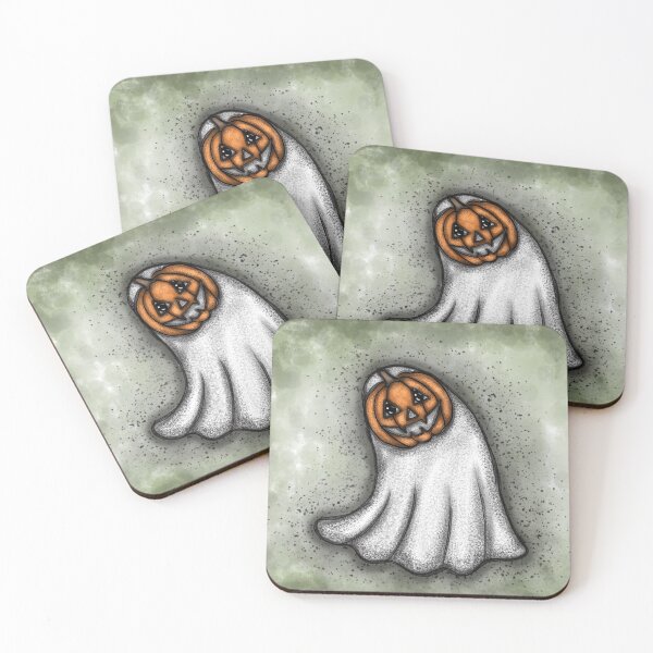 Item preview, Ghost in pumpkin costume designed and sold by Aileen-Lights.
