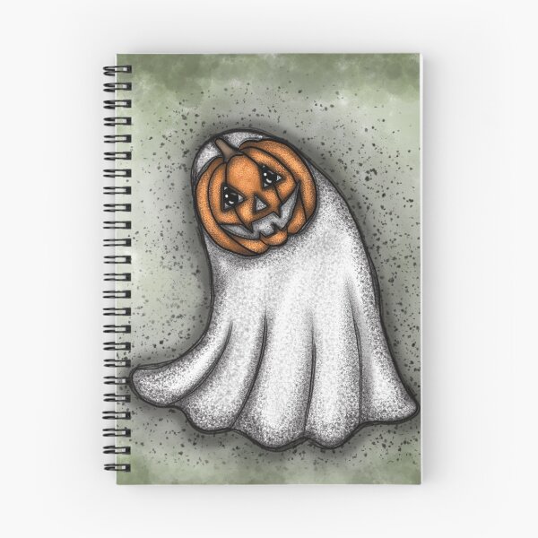 Item preview, Ghost in pumpkin costume designed and sold by Aileen-Lights.