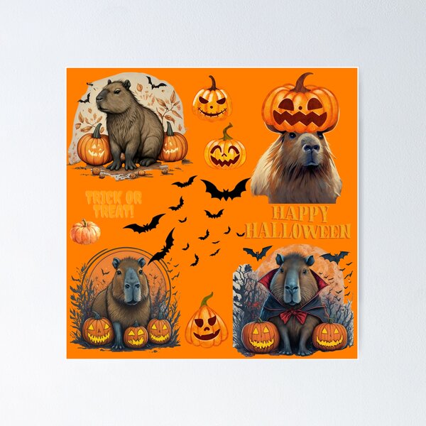 Item preview, sweet and funny vampire capybara designed and sold by Art-Rosa.