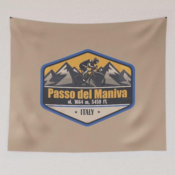 Item preview, Passo del Maniva Italy Cycling Mountain Design designed and sold by CynthiaGraphics.
