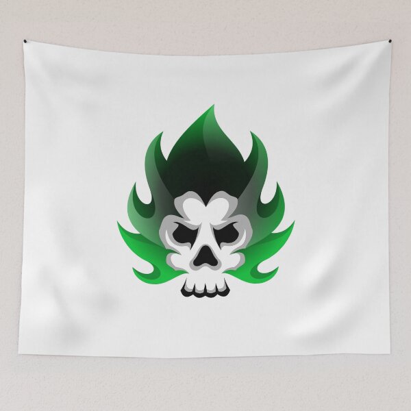 Item preview, Flaming Fall Skull designed and sold by southernhumorco.