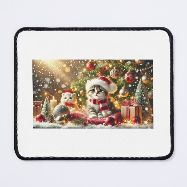 Item preview, Christmas Festive Cat designed and sold by lesensdelavie.