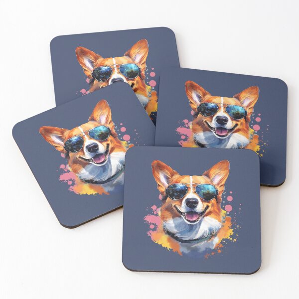 Item preview, Corgi with sunglasses designed and sold by Motivburg.