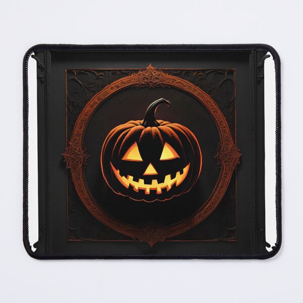 Item preview, Dark Halloween Enchanted Mandala Pumpkin designed and sold by MandalasShops.