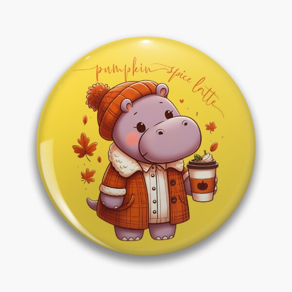 Item preview, PUMPKIN SPICE LATTE MOO DENG HIPPO AUTUMN  designed and sold by justyna-s28.