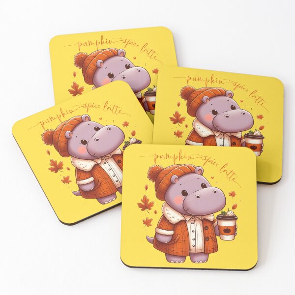 Item preview, PUMPKIN SPICE LATTE MOO DENG HIPPO AUTUMN  designed and sold by justyna-s28.