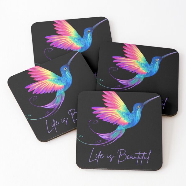 Item preview, Enjoy life. hummingbird. hummingbird open wings. life is beatiful. designed and sold by Lunarmenta.