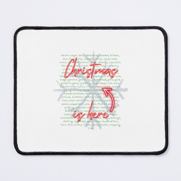 Item preview, Christmas is here wordcloud design designed and sold by theconfusedangler.