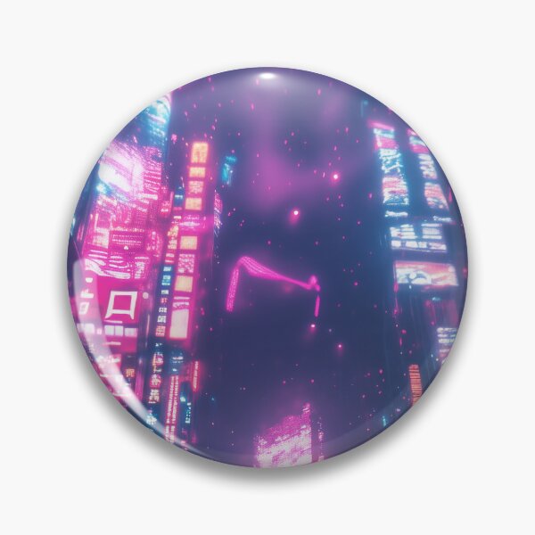Item preview, Retro Vaporwave Hero Big Cyber City | AI Digital Art designed and sold by Colossal Creative.