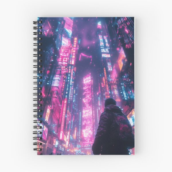 Item preview, Retro Vaporwave Hero Big Cyber City | AI Digital Art designed and sold by Colossal Creative.