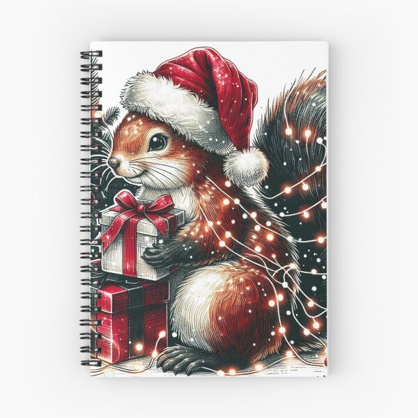 Item preview, Vintage Christmas Squirrel Wrapped in Lights designed and sold by Melissify.