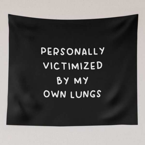 Item preview, Personally Victimized By My Own Lungs T-Shirts Hoodies Funny Lung Disease COPD Asthma Lung Cancer Pulmonary Fibrosis Tees designed and sold by ChronicillnessT.