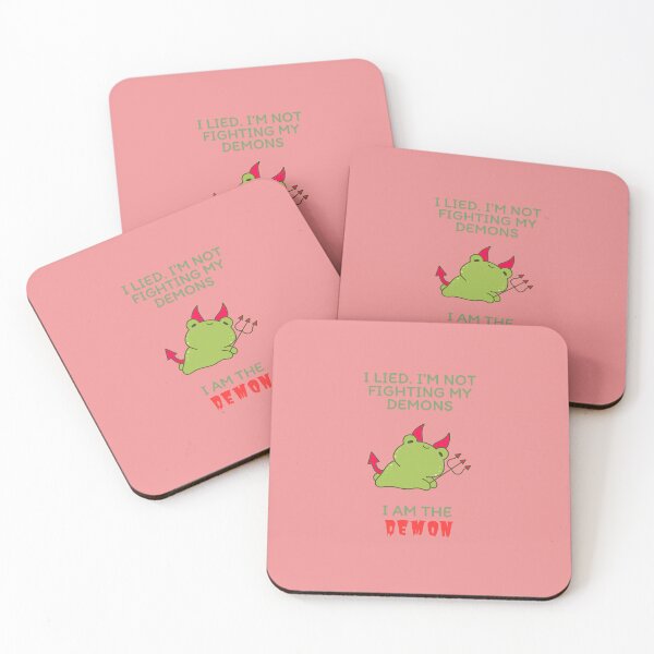 Item preview, Not Fighting My Demons Frog designed and sold by BrickedBrands.