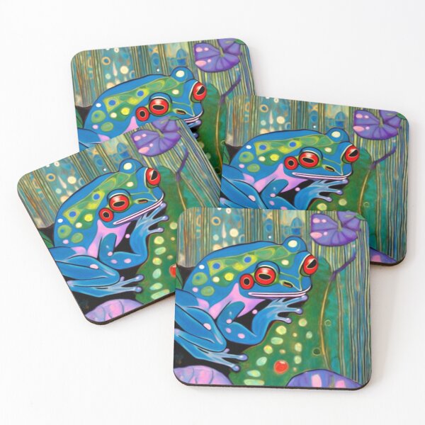 Item preview,  Abstract Frog On Lili Pond designed and sold by TheDarkWardrobe.
