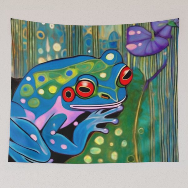 Item preview,  Abstract Frog On Lili Pond designed and sold by TheDarkWardrobe.