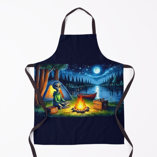 Item preview, Alien Warming His Hands at the Campfire designed and sold by Halifaxartguy.