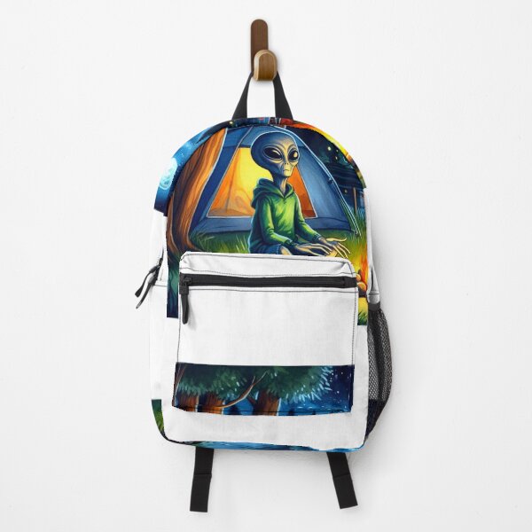 Item preview, Alien Warming His Hands at the Campfire designed and sold by Halifaxartguy.