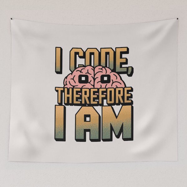 Item preview, I Code, Therefore I Am designed and sold by SignumShop.