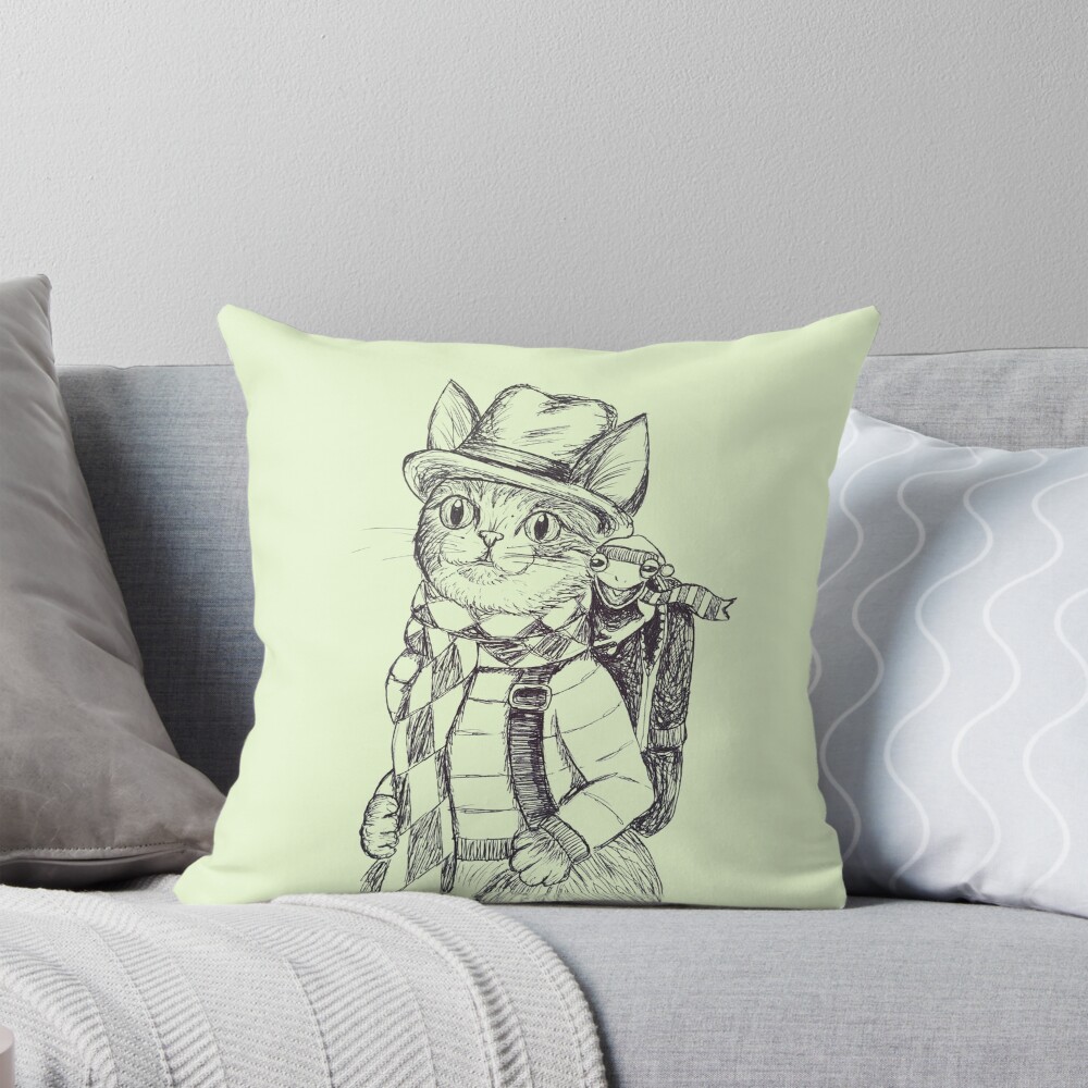 Item preview, Throw Pillow designed and sold by DaughertyDraws.