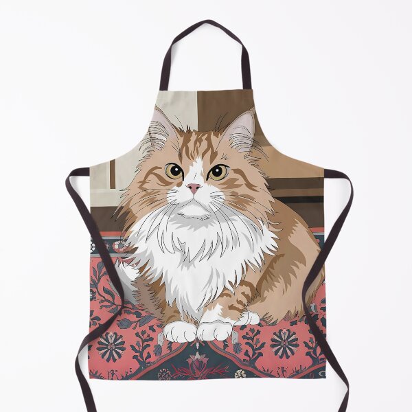 Item preview, Fluffy Cat with Orange Brown Fur Art designed and sold by Dshoppin.