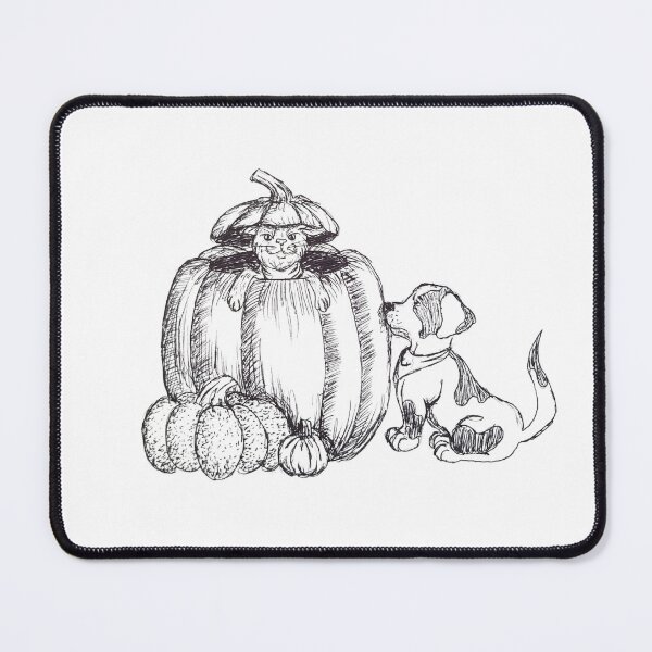Item preview, Fall Cat and Dog Friends designed and sold by DaughertyDraws.