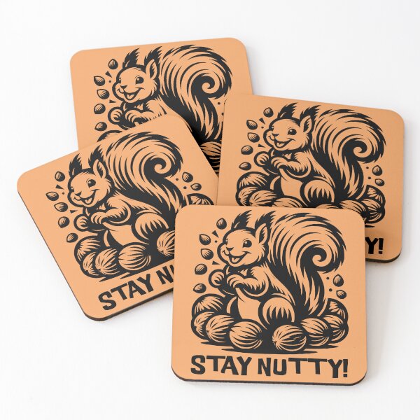 Item preview, Stay nutty - squirrel humor designed and sold by EvergreenWhimsy.