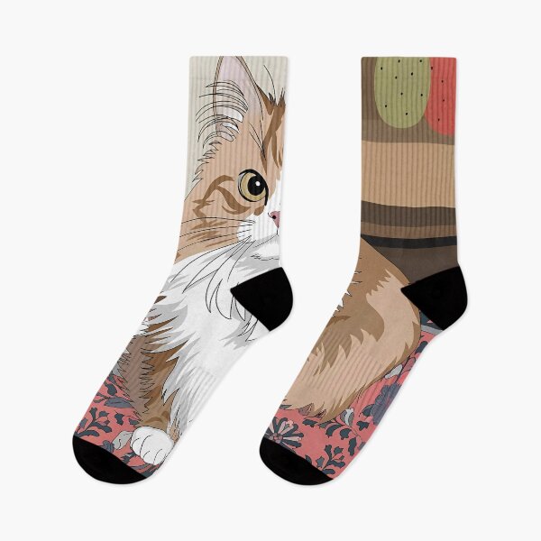 Item preview, Fluffy Cat with Orange Brown Fur Art designed and sold by Dshoppin.