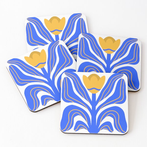 Item preview, blue flower designed and sold by Pretty Postcards.