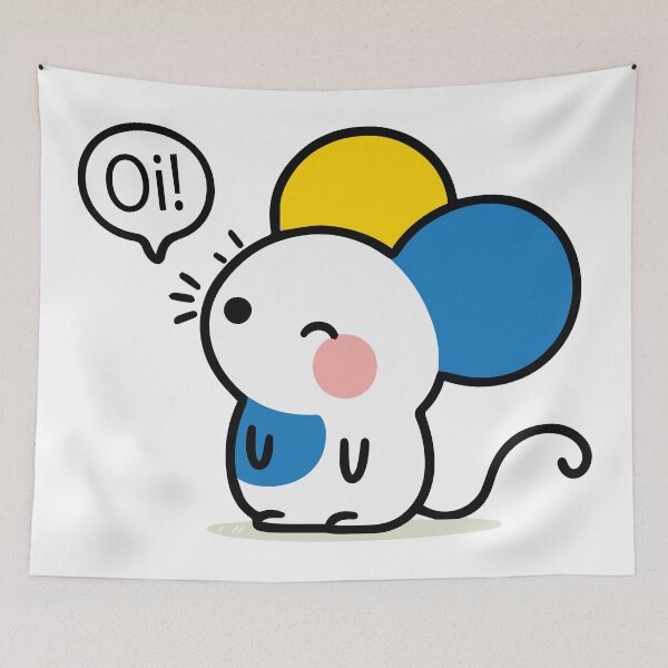 Item preview, Little mouse says 'Oi!' designed and sold by DeReeg.