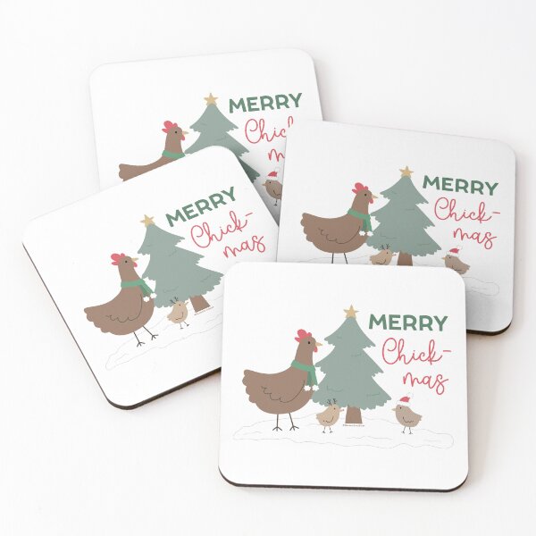 Item preview, Merry Chick-mas, Chicken funny Christmas © GraphicLoveShop designed and sold by Graphic Love Shop.