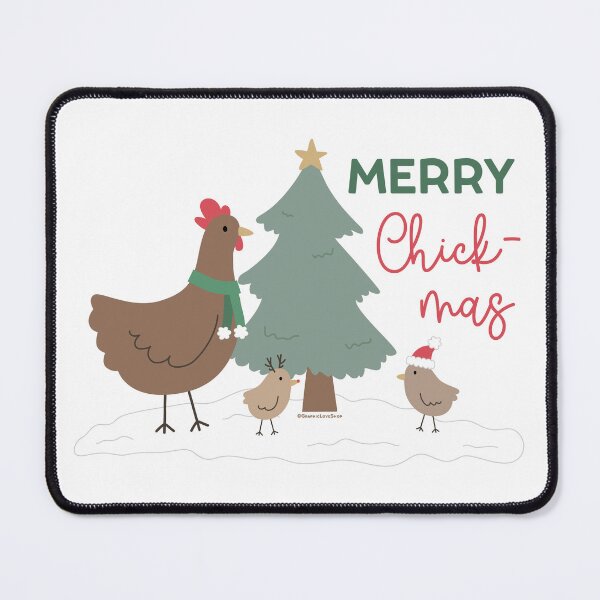 Item preview, Merry Chick-mas, Chicken funny Christmas © GraphicLoveShop designed and sold by Graphic Love Shop.