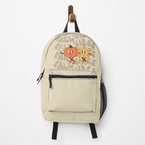 Item preview, Fall Vibes with groovy pumpkin & leaf - funny designed and sold by DesignCollectiv.