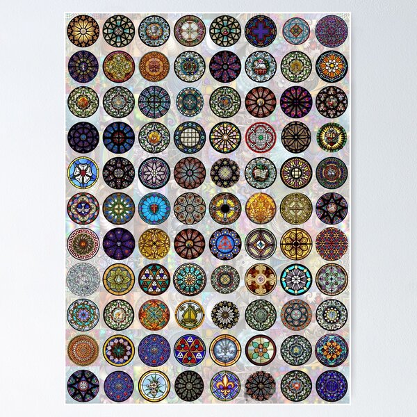 Item preview, Rose Windows designed and sold by Montage-Madness.