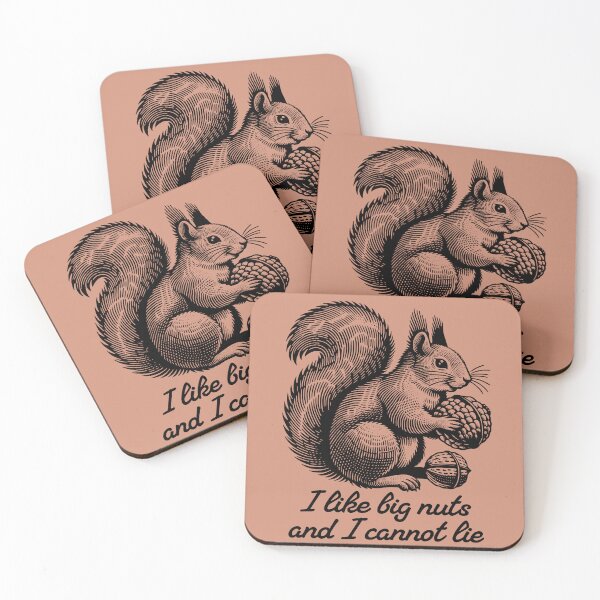 Item preview, I like big nuts - squirrel humor designed and sold by EvergreenWhimsy.
