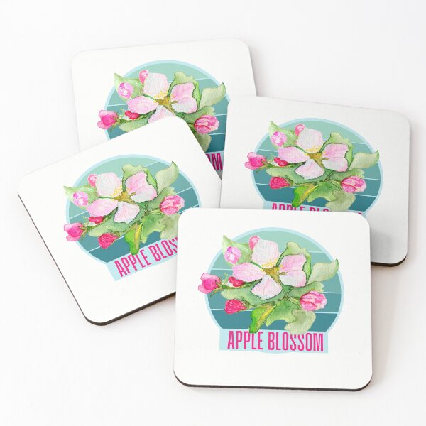 Item preview, Arkansas State Apple Blossom Flower Watercolor Classic T-shirt Sticker designed and sold by ThinkNature!.