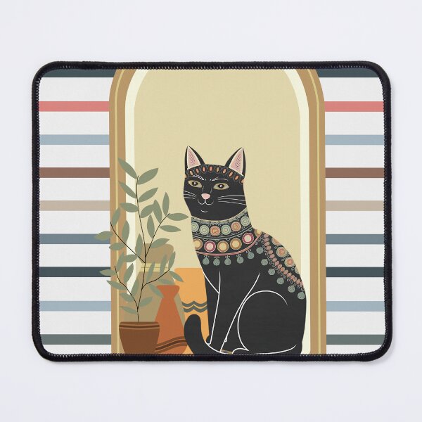 Item preview, Black Cat Regal Art with Jewelry Details designed and sold by Dshoppin.