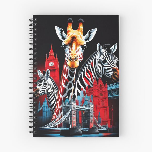 Item preview, London giraffes with their necks up, travelling in London designed and sold by roman747.