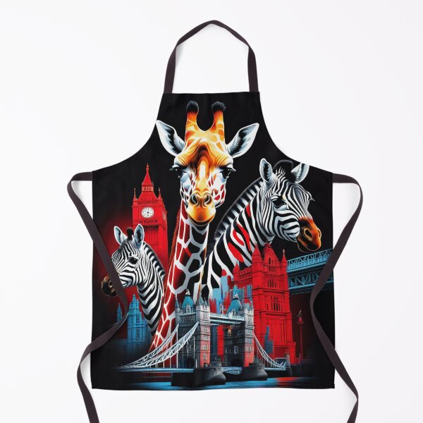 Item preview, London giraffes with their necks up, travelling in London designed and sold by roman747.