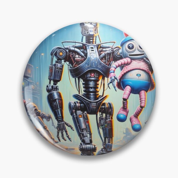 Robot friendship Pin