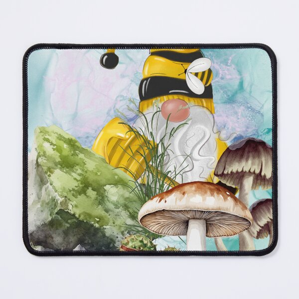 Item preview, Mushrooms Toadstool Bee Gnome designed and sold by WildWoodlandWitch.