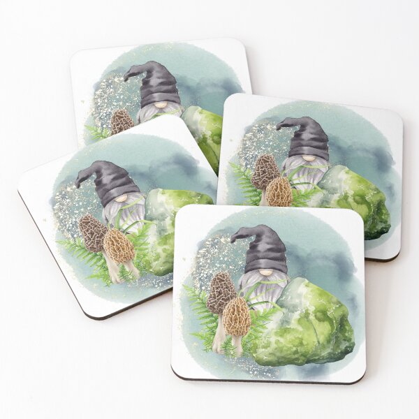 Item preview, Mushrooms Toadstool Fern and Grumpy Gnome designed and sold by WildWoodlandWitch.