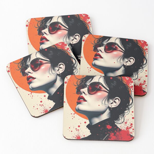 Item preview, Foto de una mujer con gafas designed and sold by RobiCom.