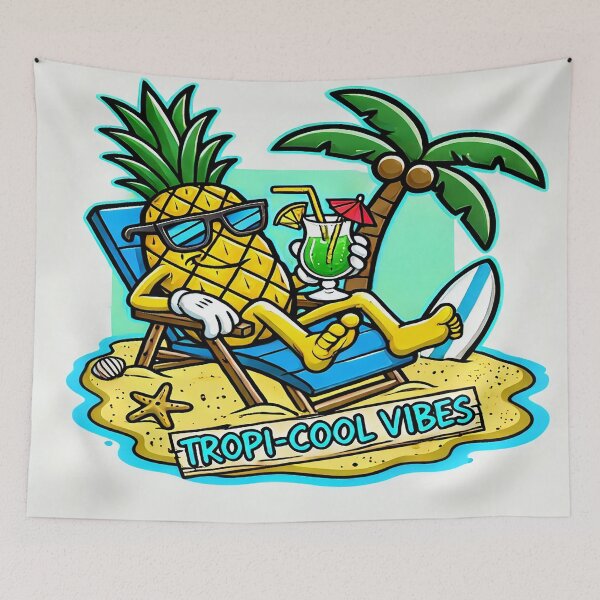 Item preview, Tropi-Cool Vibes: Pineapple Relax designed and sold by FAONIM.