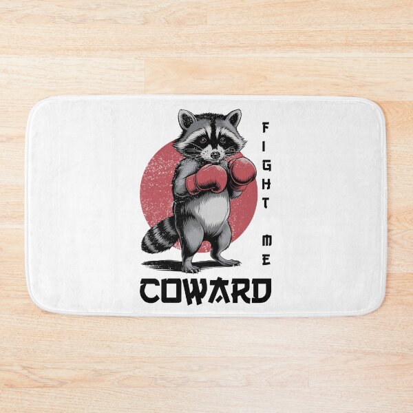 Item preview, Funny Fighte Me Coward, Raccoon Boxer, Box Lover designed and sold by ArtByKatti.