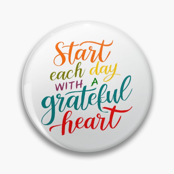Item preview, Start Each Day With A Greatful Heart Motivational Quote designed and sold by adlkh.
